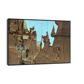 Canvas Slika na platnu Pejzažni mermer Italija, Sa ramom, 80 x 120 cm, Beli