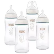 Set staklenih bocica NUK First Choice+ - 4 dijela, 240 ml, velicina M