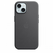 WEBHIDDENBRAND Ohišje iPhone 15 FineWoven z MS - črno