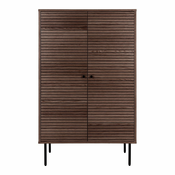 Temno rjava omarica v hrastovem dekorju 80x130 cm Kyoto – House Nordic