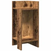 Vidaxl Stranska mizica s polico Old Wood 25,5x27x60 cm