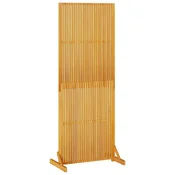Vidaxl Zaslonska zaščita Rjava 79,5 x 50 x 200 cm Masiven les akacije