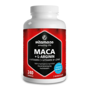 Maca s velikom dozom + L-arginin + vitamini + cink, 240 kapsula