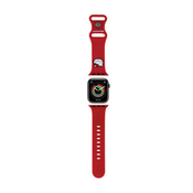 HELLO KITTY Hello Kitty Silikonski trak z glavo mačke za Apple Watch 38/40/41 mm (rdeč)