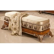 Casa Padrino luxury baroque bench gold/brown/gold - Magnificent solid wood bench in the baroque style - Baroque furniture - Baroque furnishings - Luxury furniture in the baroque style