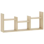vidaXL Stenska polica Sonoma hrast 97.5 x 17 x 40 cm Predelan les