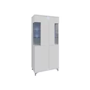 Vitrina Nashville B116 Sjajno bijela, Bijela, S vratima, 198x92x40cm
