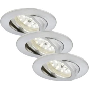 Briloner 7209-039 - Komplet 3x LED ugradnih svetiljki za kupatilo ATTACH LED/5W/230V IP23