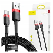 Baseus Cafule USB - A na USB - C kabel QC 3.0, 3A - 1 m – crna / Crvena KP35201