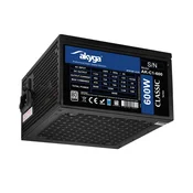 shumee ATX 600W napajalnik APFC filter Akyga AK-C1-600 certificiran 80 plus 12cm ventilator