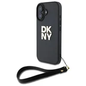 1 to 3 TRDA ETUI DKNY ZA IPHONE 16 6.1 Z ZAPESTNIM PAŠKOM IN DIZAJNERSKIM LOGO