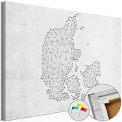 Slika na plutenoj podlozi - Geometric Land 90x60