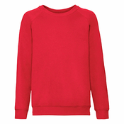 Czerwona bluza dziecięca Raglan Sweat Fruit of the Loom