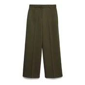 VERO MODA Hlače na rob VMELMA temno zelena