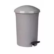 Plafor Koš za smeti s stopalko siv 3,8l pla