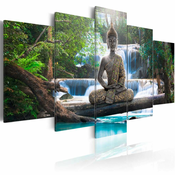 Slika - Buddha and waterfall 200x100