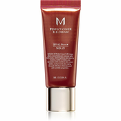 Missha M Perfect Cover BB krema s vrlo visokom UV zaštitom  malo pakiranje nijansa No. 21 Light Beige SPF 42/PA+++ 20 ml