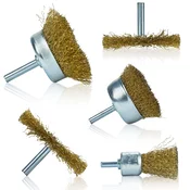 Rosfix Set medeninastih ščetk za vijačnik iz žice 5kosov 6mm, (22006536)