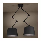 Eglo 390113 - Lestenec na drogu PISTUNIO 2xE27/40W/230V črna