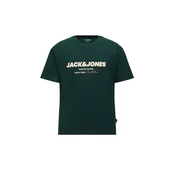 JACK & JONES Majica JJABBO limonino-rumena/jelka/bela