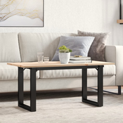 Stolic za kavu O-oblika 90x40x45 cm borovina i celik