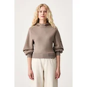 adidas pulover s kapuco ženski z modalom Soft Lux