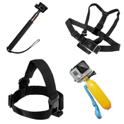 slomart Komplet 9 v 1 dodatkov za športne kamere GoPro SJCAM
