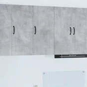 vidaXL Stenska kuhinjska omarica z vrati Betonsko siva 40 x 31 x 80 cm