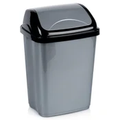 Northix Plastični koš za smeti siv 10 l