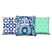 Aberto Design AC 4088 4699 4230 Set od 3 dekorativna jastuka, 43 x 43 cm, Šareni