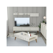 Hanah Home Set TV komoda i klub sto Lyon 3, 4 komada, Krem