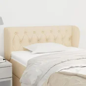 Uzglavlje s ušima krem 93x23x78/88 cm od tkanine