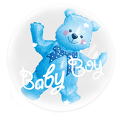 Folijski balon Baby Boy Medvedek, 69 x 59 cm