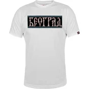 011Shop Muška majica kratkih rukava, Beograd arhaik, Bela