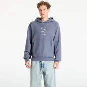 Mikina Brain Dead Logo Head Hoodie Slate XL