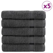 Vidaxl Premium brisače SOLUND 25 kos antracit 70x140 cm 600 g/m2