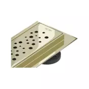 Mexen Flat M12 linearni odtok 60 cm, zlato - 1521060-15