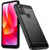 Carbon ovitek za Motorola Moto G Power 2022 črn