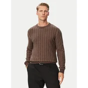 HUGO Pulover Simond 50570261 Rjava Regular Fit