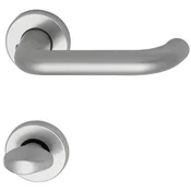 Garnitura kljuk U-oblike SCH WC srebrna