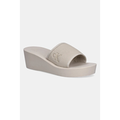 Natikači Calvin Klein Jeans BEACH WEDGE SLIDE CANVAS