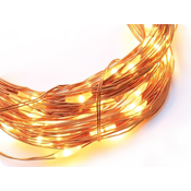 ACA Lighting LED ukrasni lanac 1.2m, 12LED, 2xAA, toplo bijeli, bez funkcija, bakar [X0112121]