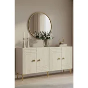 Hanah Home komoda Lessi 150, 150 cm, bela / travertin