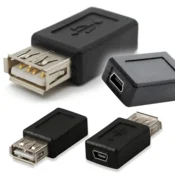 shumee Adapter iz ženskega USB v ženski mini USB. Adapter iz mini USB priključka.