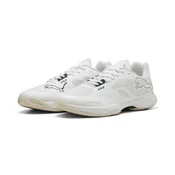 PUMA Vantage Turbo 2 Indoor Shoes Unisex, Sport, White/Black/Sugared Almond, 41