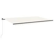 Vidaxl Ročno zložljiva tenda 500x300 cm krem