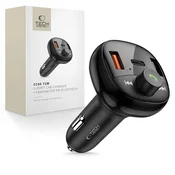 Tech-protect Avtomobilski polnilnik z USB-A USB-C oddajnikom PD 72W - črn