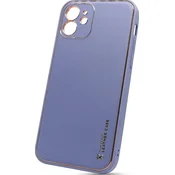 Usnjen TPU ovitek iPhone 11 (6,1) - moder
