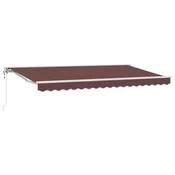 Vidaxl Okvir tende Rjava 400 x 200 cm Poliester s PU premazom