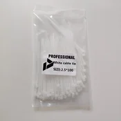 PDV Professional Kablovska vezica, 2,5x100mm, 100 komada, Bela